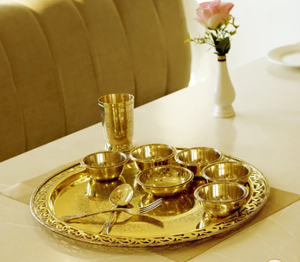 Juego de cena de latón Royal 10Pc Jaali - Product Image 5