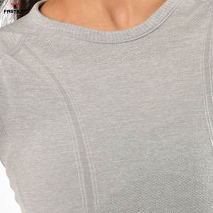 Camisetas de entrenamiento de manga larga, camiseta de compresión de alta calidad, Tops cortos informales de manga larga, ropa de gimnasio, Top de Yoga para mujer - Product Image 5