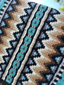 Western Show Horse Saddle Blanket Diseño de Nueva Zelanda Manta de sillín de lana hecha a mano Top Wool Saddle Pad Size - Product Image 5