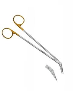 Ciseaux vasculaires Potts Smith TC incurvés 19cm Angle 25 lames coudées en acier inoxydable Super Cut de haute qualité - Product Image 4