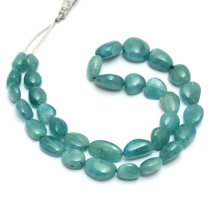 AAA Grandidierite pierres précieuses 10mm-18mm perles de pépites lisses Grandidierite naturelle pierres précieuses perles ovales dégringolées pour bijoux - Product Image 3