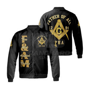 Chaqueta Masónica Bordada de Algodón y Poliéster para Ceremonias de Logia, Chaqueta Masónica para Hombre - Product Image 1