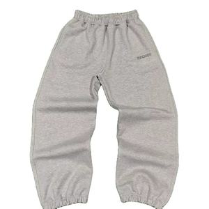 Pantalones Deportivos Personalizados con Bordado Chenille, de Felpa Gruesa 100% Algodón, con Puños Bordados para Hombre - Product Image 1