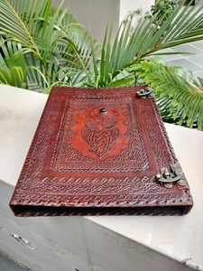 Classeur en cuir écologique sur le thème du hibou réutilisable avec 2-3 et 4 options de bague Le cadeau de grimoire parfait pour toute occasion - Product Image 3