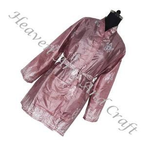 KS014 Kimono indien bohème fait à la main Vintage soie Sari imprimé floral vêtements de nuit peignoir robe Maxi ethnique plage été Sari - Product Image 3
