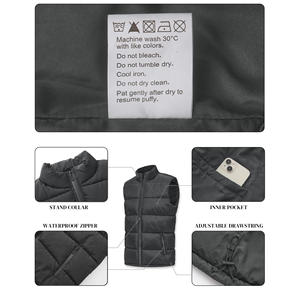 Personnalisé Hommes Automne et Hiver Chaud Confortable Gilet Sans Manches Vers Le Bas Coton Col Montant Manteau Grande Taille Veste - Product Image 6