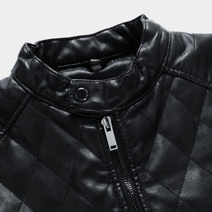 Best Quality Men's Stand Collar <b>Leather</b> <b>Jacket</b> with Hood and Zipper All Colors and Sizes <b>Winter</b> New Fabric <b>Jacket</b> - Product Image 5
