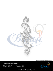 Barandilla de Hierro Fundido Negro Diamante, Super Shot Blast Gris, Altamente Pulida, Diseño Moderno, Balaustrada con 5 Años de Garantía para Balcón - Product Image 3