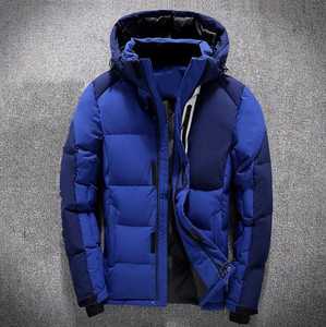 El mejor abrigo de invierno personalizado para hombre, chaqueta de pato acolchada a la moda, capucha, impermeable, a prueba de viento, de lona de gran tamaño, informal - Product Image 2