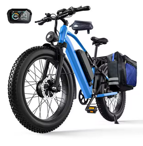 Vélo électrique 26 pouces pour adultes, autonomie maximale de 160 miles, batterie double 12V 70Ah, cadre en aluminium, pneus larges, vitesses parfaites, système de freinage optimal - Product Image 1