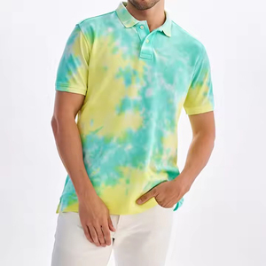 Prix de gros de couleurs différentes OEM personnalisé dernière conception sublimation imprimé à manches courtes de qualité supérieure polos pour hommes - Product Image 2
