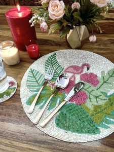 Luxury Embroidery Beaded <b>Mats</b> & Pads for Home Wedding Dining <b>Table</b> Decoration - Product Image 5