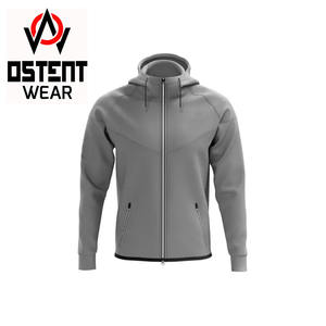 Vente en gros de sweat à capuche zippé de haute qualité à la mode sur mesure Streetwear pour hommes et femmes logo brodé personnalisé pour l'hiver - Product Image 1