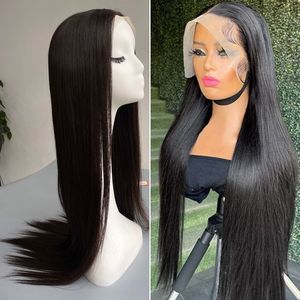 Natural <b>Black</b> Color Lace Front Wigs, 100% Cuticle Aligned Vietnamese Remy Human Hair Youthful And Dynamic Style - Product Image 1