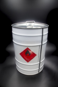 Tambor cilíndrico de hojalata personalizable de 27,8 litros, diámetro 300 x 422 mm, con asa y orificio de vertido. - Product Image 4