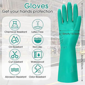 Gants résistants aux produits chimiques robustes avec paume renforcée et prise sûre Gants légers résistants aux produits chimiques - Product Image 3