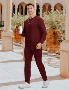 Survêtements pour hommes 2 pièces survêtements tenues de jogging hauts à manches longues pantalons de survêtement survêtements décontractés athlétiques - Product Image 5