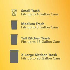 Glad ForceFlex MaxStrength 13 gallons de hauteur Sacs poubelle à cordon de cuisine, Gain Original, 40 sacs - Product Image 4