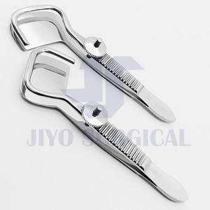 Pinzas de entropión de 3,5 pulgadas Snellen, instrumento manual de abrazadera quirúrgica oftálmica, acero inoxidable con material plástico - Product Image 6