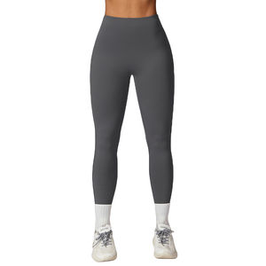 กางเกงเลกกิ้งเล่นโยคะของผู้หญิงเอวสูงแบบลำลองระบายอากาศน้ำหนักเบาถักยกสะโพกฟิตเนส - Product Image 4