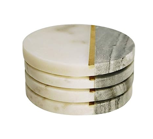 Posavasos de mármol redondo de latón, último diseño, decoración de cocina y mesa, alfombrillas y almohadillas de lujo, posavasos de mármol a bajo precio - Product Image 1