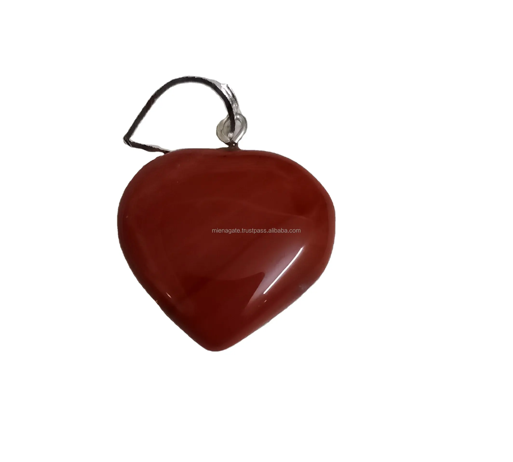 Высокополированная красная яшмовая подвеска в виде сердечка, новейшая 2024 подвеска в виде сердечка для заземления и модных украшений оптом