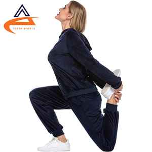 Conjunto Deportivo de Terciopelo para Mujer, Invierno, Color Sólido, Cómodo para el Gimnasio - Product Image 6