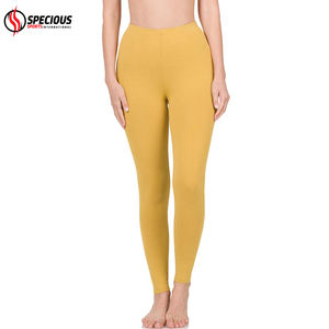 Leggings de yoga pour femmes sur mesure en gros, longueur cheville, spandex/polyester, extensible dans les quatre sens, léger, couleur unie, pantalon de sport - Product Image 5