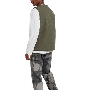 Chaquetas sin mangas para hombre, nuevo diseño personalizado, liso, transpirable, de gran venta, con múltiples bolsillos y cremallera completa. - Product Image 4