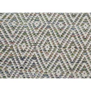 พรมลายเรขาคณิต Abrash ADWV-13047 ทำจากขนสัตว์และใยวิสโคส สีเขียว สำหรับใช้ในบ้าน - Product Image 3