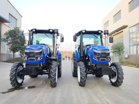 Tractores Agrícolas con Motor YTO al Mejor Precio para Uso en Granjas Familiares, Tractores Agrícolas 4x4 de 80 Hp