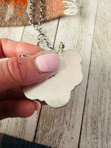 Navajo Black Onyx & Sterling Silver Cluster Collar Hecho a mano Southwestern Declaración Joyería - Product Image 6