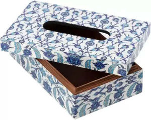 Boîte à mouchoirs en bois ArtisanVibe Classic, best-seller, avec finition élégante, pour ranger élégamment les mouchoirs - Product Image 1