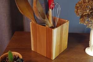 ที่เก็บอุปกรณ์ครัวไม้แท้คุณภาพสูง งานแฮนด์เมด ทันสมัย ใช้งานได้หลากหลาย  จัดระเบียบอุปกรณ์ทำครัวอย่างยั่งยืน - Product Image 4