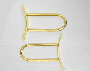 Poignées d'armoire modernes en métal doré en forme de U Boutons de tiroir minimalistes élégants pour meubles de garde-robe de cuisine - Product Image 3