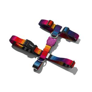 Prisma Fashion Pet Safety H-<b>Harness</b> Small <b>Medium</b> & XL Striped Pattern with Reflective Buckles for <b>Dogs</b> - Product Image 1