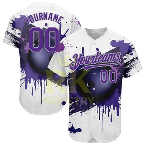 Maillots de baseball personnalisés en gros, pas chers, 100% polyester, maille respirante, impression numérique de haute qualité, unisexe, grande taille, couleurs personnalisées - Product Image 4