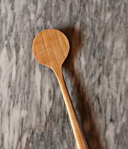 Cuchara de Acacia de madera Natural hecha a mano, utensilio de cocina, herramienta de servicio de agitación para hornear, ergonómica, duradera, ecológica - Product Image 3