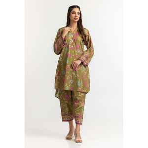 ชุดเสื้อและกางเกงผ้าด็อบบี้พิมพ์ลายดิจิทัล สีสันแบบ IPS-24-18 - Product Image 5