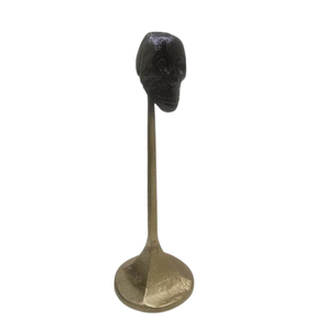 Wholesale Prices Decorative Aluminum Skill W/Round Base Pewter Anti Plating Halloween Decoration Customized Handmade - Product Image 2