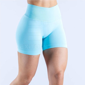 Shorts de Yoga para Mujer, Cintura Media, Sólidos, Transpirables, Ecológicos, de Secado Rápido, OEM, Sexys, de Alta Calidad, con Logotipo Personalizado, Shorts Deportivos - Product Image 5
