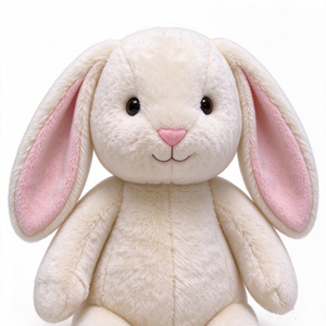 Peluche personnalisée pour bébé, lapin en peluche sûr et moelleux, cadeau, lapin en peluche avec oreilles intérieures roses - Product Image 5