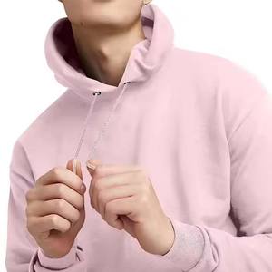 Sudadera con capucha de color sólido de lana de algodón y poliéster de peso pesado para hombre, tops holgados con botón, Sudadera con capucha de manga larga elegante para hombre - Product Image 5