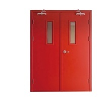 Porte coupe-feu en acier homologuée UL pour les États-Unis et le Canada, résistance au feu 1/2/3H, acier galvanisé, double porte, revêtement en poudre, pour maison et garage