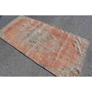 Alfombra de 3.7x8.1 pies, Alfombra Turca, Alfombra Beige Estilo Suroeste - Product Image 4