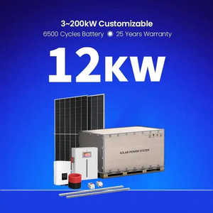On-Grid Off-Grid Hybrid 5kw/10kw <b>Solar</b> <b>Power</b> System Home <b>Solar</b> Panel <b>Kit</b> Monocrystalline Polycrystalline Silicon Panels 15KWH - Product Image 1