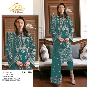 Offre Spéciale élégant costume pour femme en fausse georgette avec intérieur santoon terne pour une tenue de fête confortable disponible au meilleur prix - Product Image 4