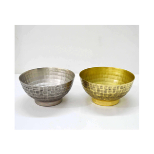Texture S.Steel Hammered Serving <b>Bowls</b> Brass Antique /<b>Silver</b> Antique Color Hot Sale Amazing High Quality Serving Tableware <b>Bowl</b> - Product Image 1