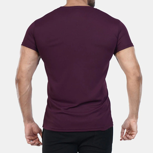 Camiseta de entrenamiento de gimnasia transpirable y ligera para hombre, camiseta atlética para entrenamiento físico en poliéster Spandex, estilo deportivo muscular - Product Image 3