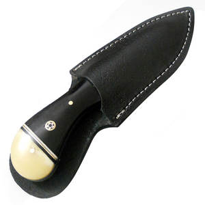 Diseño de logotipo personalizable Grado industrial Punto de caída Cuchillo de caza de acero de Damasco Mango de madera hecho a mano Hecho en fábrica diferente - Product Image 4